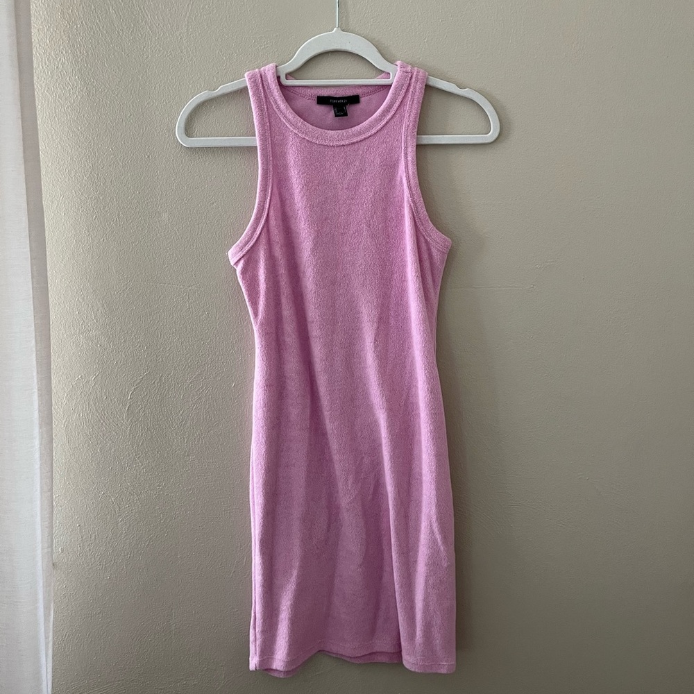 Forever 21 pink terry cloth dress